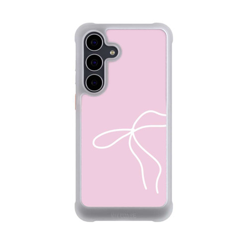 Samsung Galaxy S25 FE NIVOmax Trendy Schleife Weiß Rosa