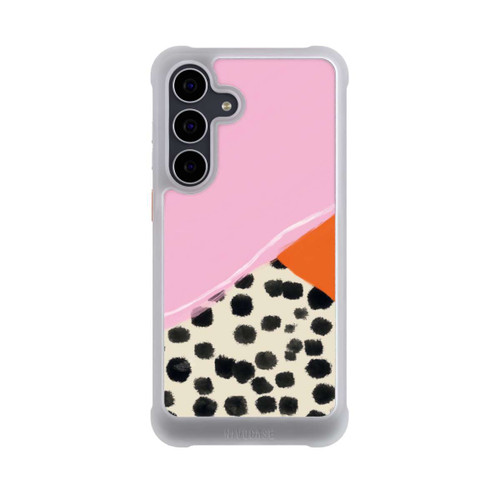 Samsung Galaxy S25 FE NIVOmax Rosa und Orange Gepunkteter Hintergrund