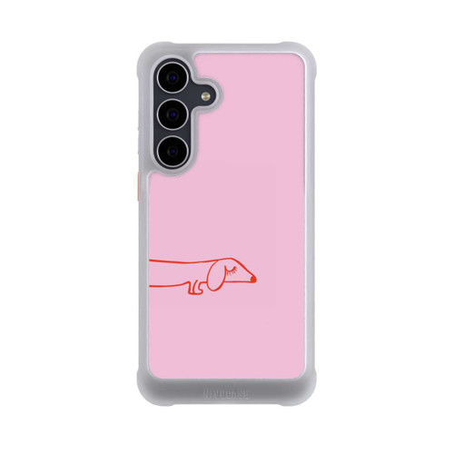 Samsung Galaxy S25 FE NIVOmax Dachshund Illustration Pink