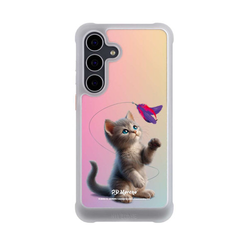 Samsung Galaxy S25 FE NIVOmax Playing Cat with Feather