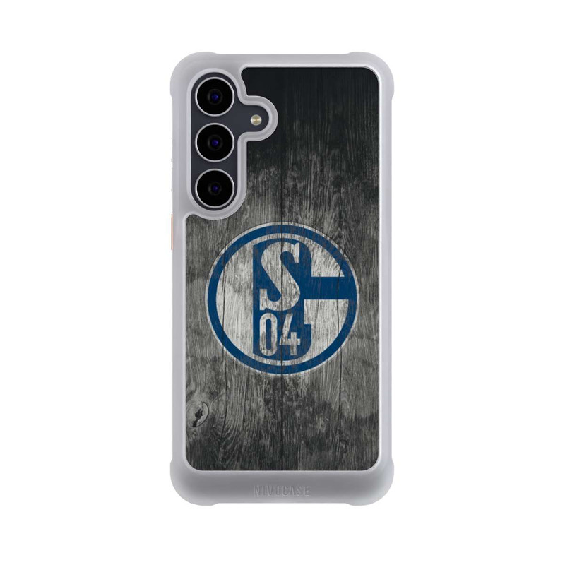 Galaxy S25 FE NIVOmax Schalke 04 Holz Look