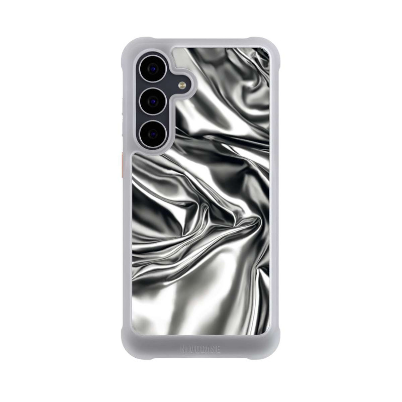 Galaxy S25 FE NIVOmax Shiny Chrome Silver