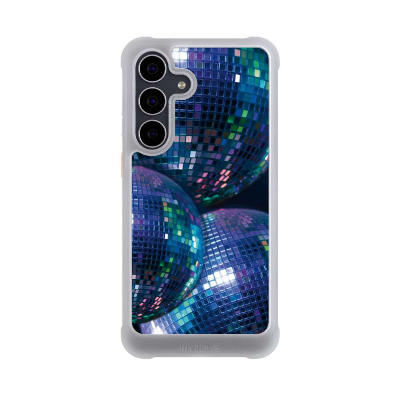 Galaxy S25 FE NIVOmax Discokugel Blau Schwarz Partytime mit KI