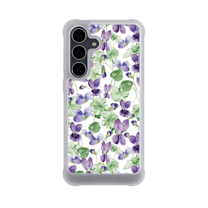 Galaxy S25 FE NIVOmax Purple Wildflowers Pattern Watercolor