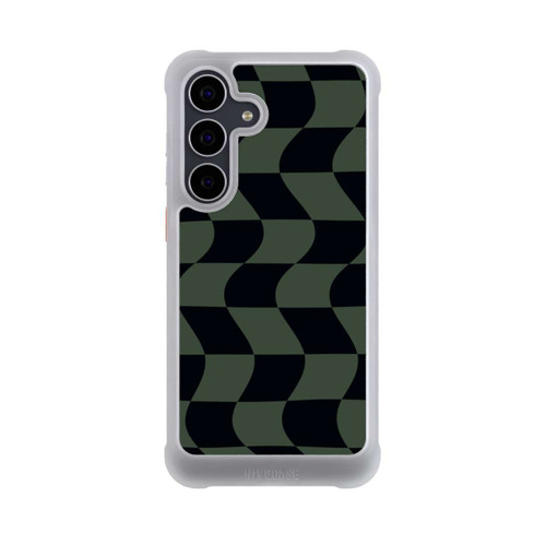 Samsung Galaxy S25 FE NIVOmax Checked Pattern Green Black