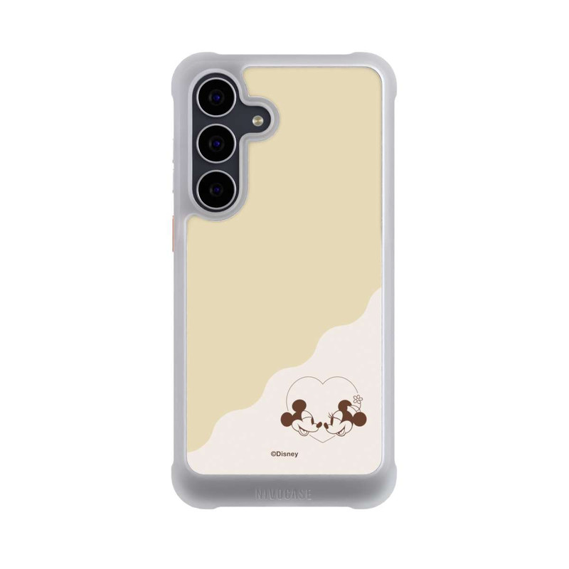 Galaxy S25 FE NIVOmax Mickey and Minnie Love Heart Beige