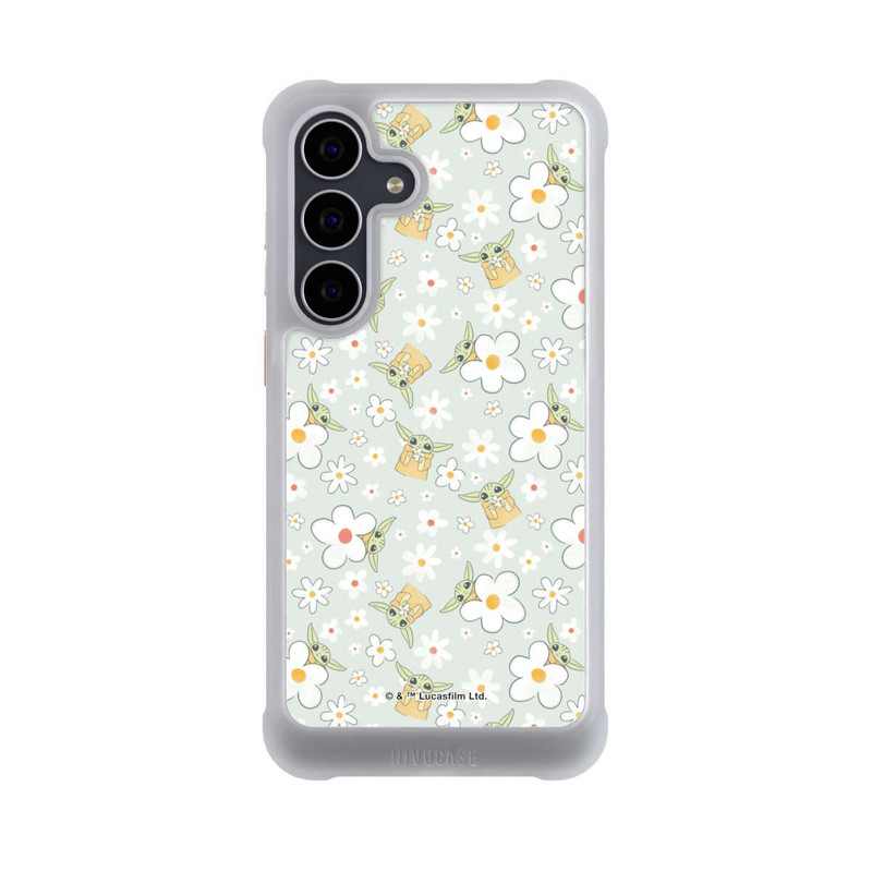 Galaxy S25 FE NIVOmax Baby Yoda Flower Pattern