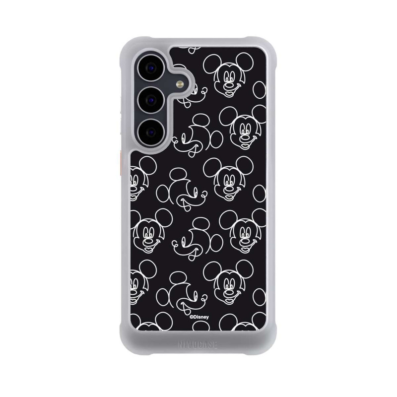 Galaxy S25 FE NIVOmax Disney Mickey Muster Schwarz
