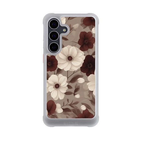 Samsung Galaxy S25 FE NIVOmax Negative Flower Bordeaux White with AI