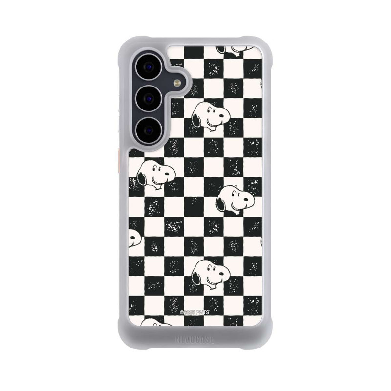 Galaxy S25 FE NIVOmax Snoopy Heads Checked Pattern