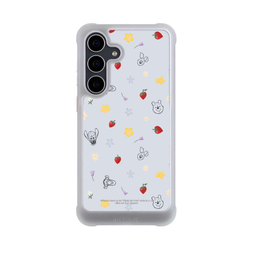 Samsung Galaxy S25 FE NIVOmax Winnie Puuh und Freunde Erdbeer Muster Blau