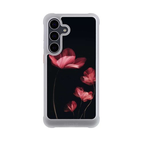 Samsung Galaxy S25 FE NIVOmax Burgunder Blüten schwarz
