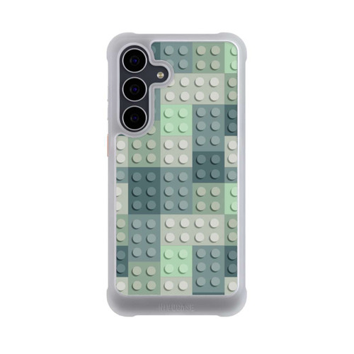 Samsung Galaxy S25 FE NIVOmax Green Blocks Pattern