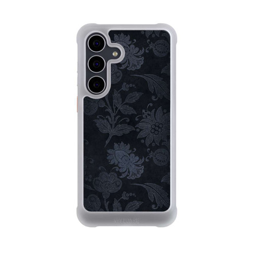 Samsung Galaxy S25 FE NIVOmax  Silberne Blumen auf Samt