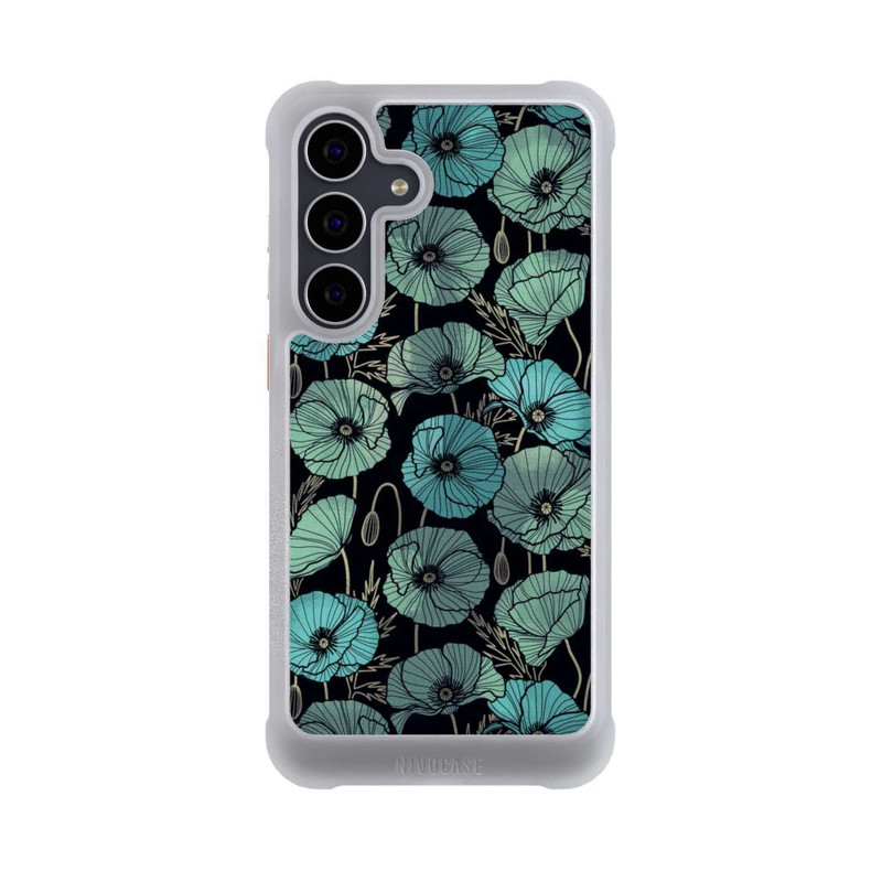 Galaxy S25 FE NIVOmax Summer Poppies Green