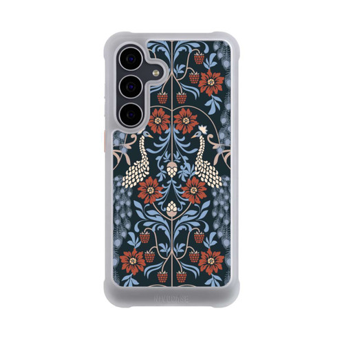 Samsung Galaxy S25 FE NIVOmax Vintage Peacock Garden Arts and Crafts Floral Dark