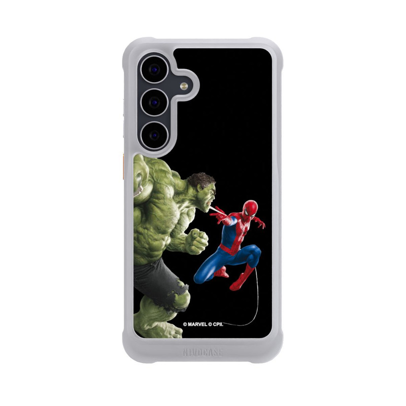 Galaxy S25 FE NIVOmax Spider-Man bekämpft Hulk