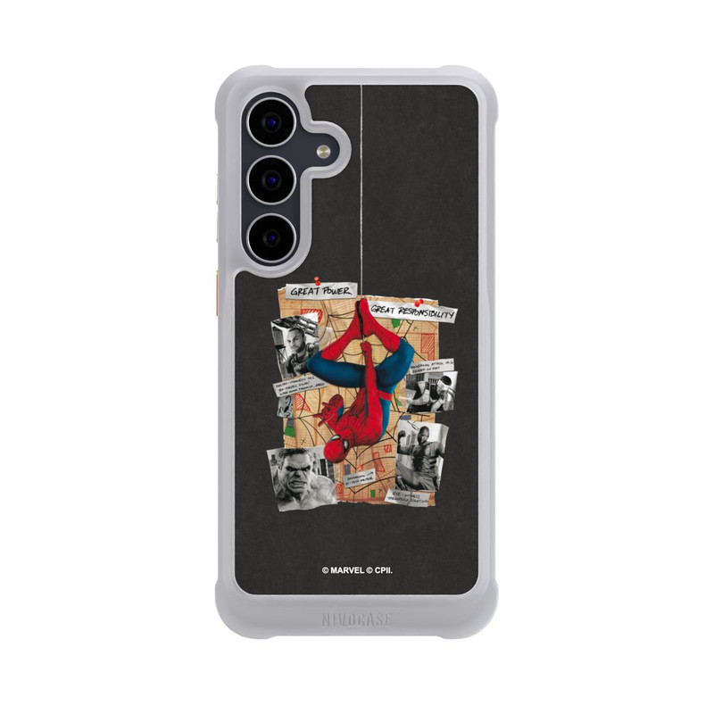 Galaxy S25 FE NIVOmax Spider-Man Ermittlungsboard