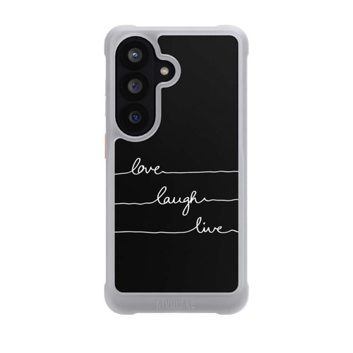 Samsung Galaxy S26 NIVOmax Love Laugh Live weiß/schwarz