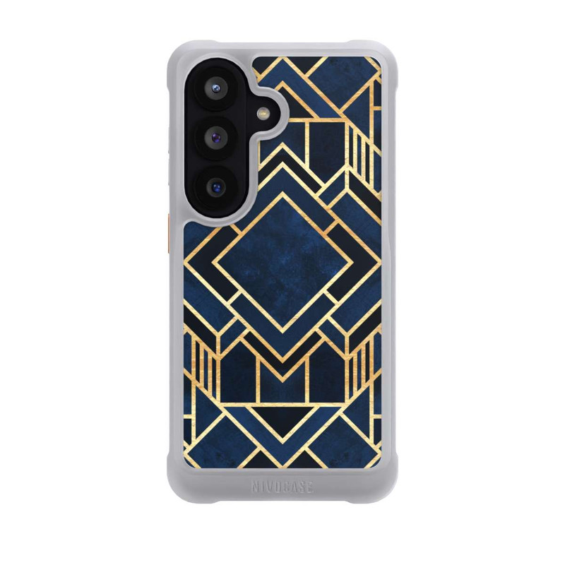 Galaxy S26 NIVOmax Kunst Deko Blau Golddruck