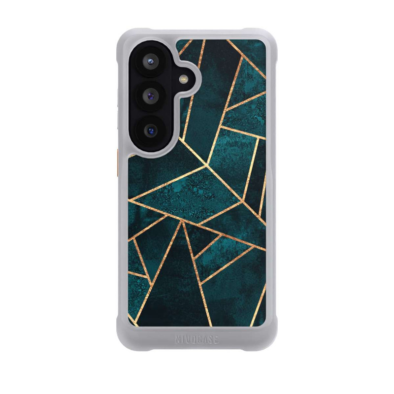Galaxy S26 NIVOmax Tief Blaugrün Stein Gold Druck