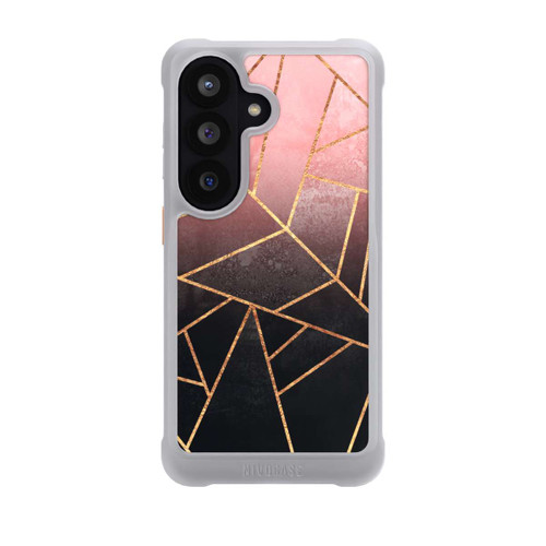 Samsung Galaxy S26 NIVOmax Pinker und Schwarzer Stein Gold Druck