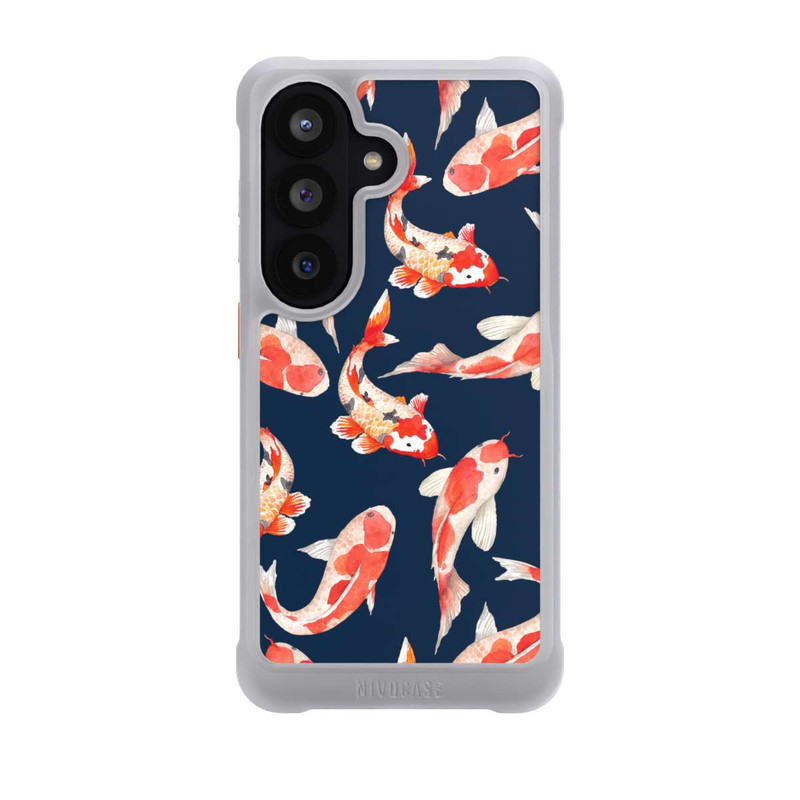 Galaxy S26 NIVOmax Poisson corail sur fond bleu