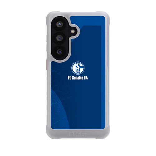 Samsung Galaxy S26 NIVOmax Schalke 04 Blauer Hintergrund Mit Logo