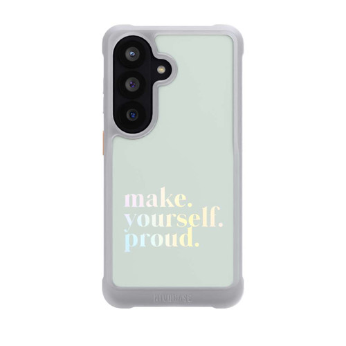 Samsung Galaxy S26 NIVOmax Make Yourself Proud Zitat-Minze und Farbverlauf
