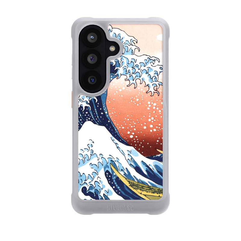 Galaxy S26 NIVOmax La Grande Vague de Kanagawa Rouge