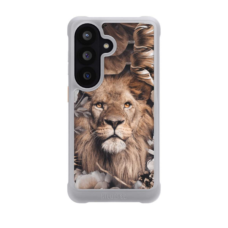 Galaxy S26 NIVOmax Lion Flower Frame beige