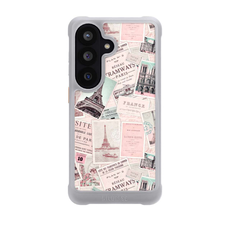 Galaxy S26 NIVOmax Vintage Paris Postcards Pattern