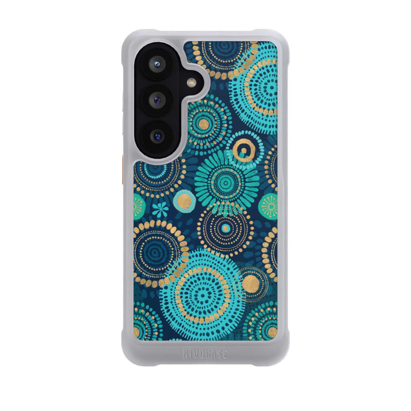 Galaxy S26 NIVOmax Blockprint India Teal Gold