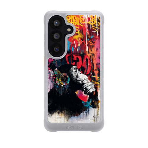Samsung Galaxy S26 NIVOmax Affe Stereo Kopfhörer Graffiti Street Art Blau