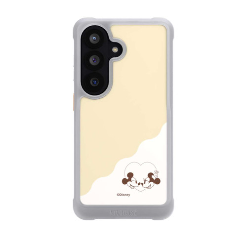 Samsung Galaxy S26 NIVOmax Mickey and Minnie Love Heart Beige