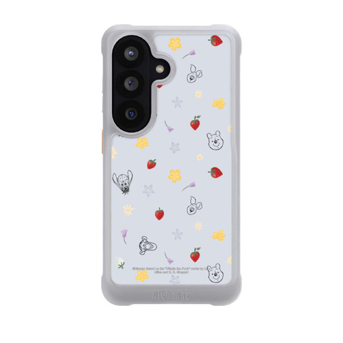 Samsung Galaxy S26 NIVOmax Winnie Puuh und Freunde Erdbeer Muster Blau