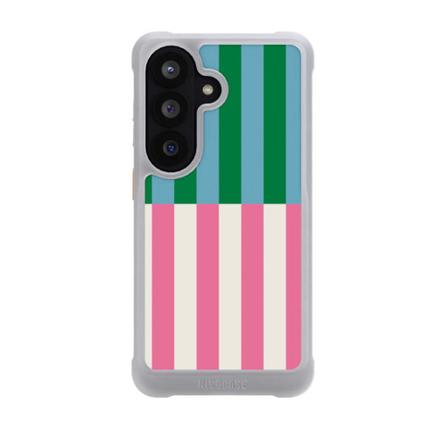 Samsung Galaxy S26 NIVOmax Streifenmuster Grün Rosa