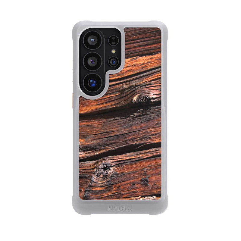 Galaxy S26 Ultra NIVOmax Effritement Planche en Bois