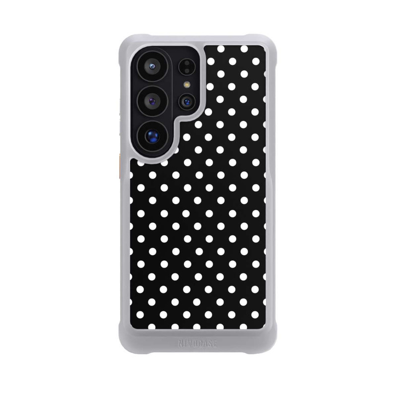 Galaxy S26 Ultra NIVOmax Polka Dots Schwarz und Weiß
