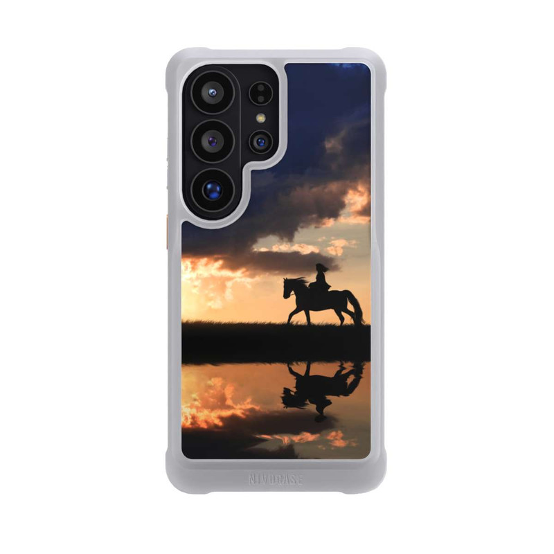 Galaxy S26 Ultra NIVOmax Randonnée à Cheval au Crépuscule