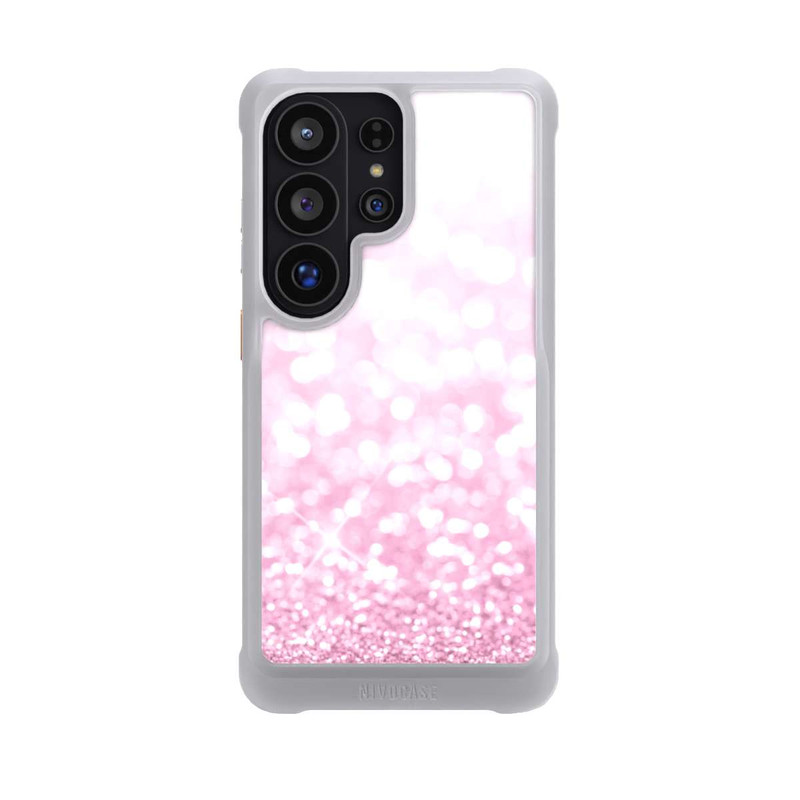 Galaxy S26 Ultra NIVOmax Pluie de paillettes roses look
