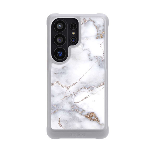 Samsung Galaxy S26 Ultra NIVOmax Silberglitzer Marmorlook