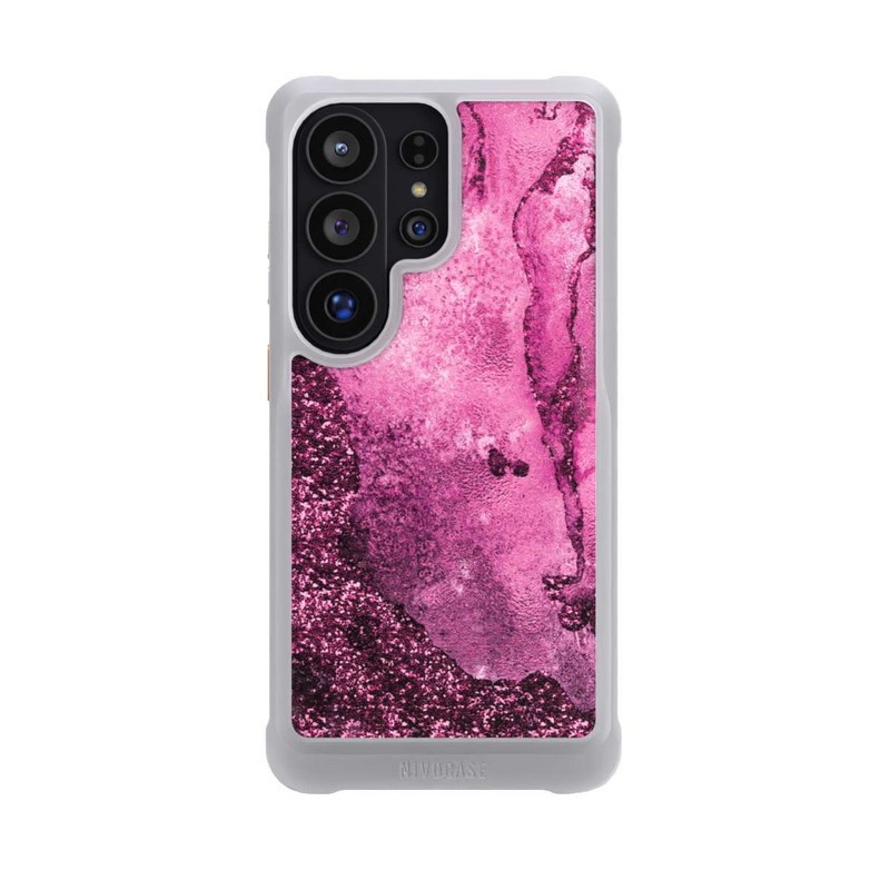 Galaxy S26 Ultra NIVOmax Marbre Rose Scintillant 2