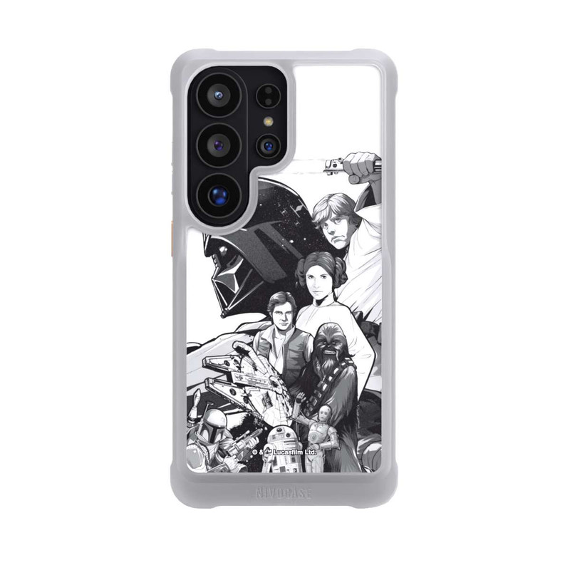 Galaxy S26 Ultra NIVOmax StarWars Charaktere - Schwarz-Weiß