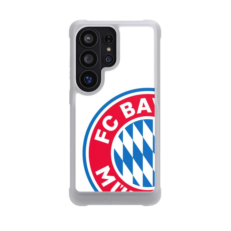 Galaxy S26 Ultra NIVOmax Großes FCB Logo Weiß