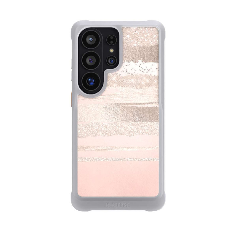 Galaxy S26 Ultra NIVOmax Glitter Layers (Rosé/Silver) Glitterlook