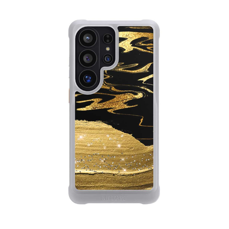 Galaxy S26 Ultra NIVOmax Marmoradern im Goldlook