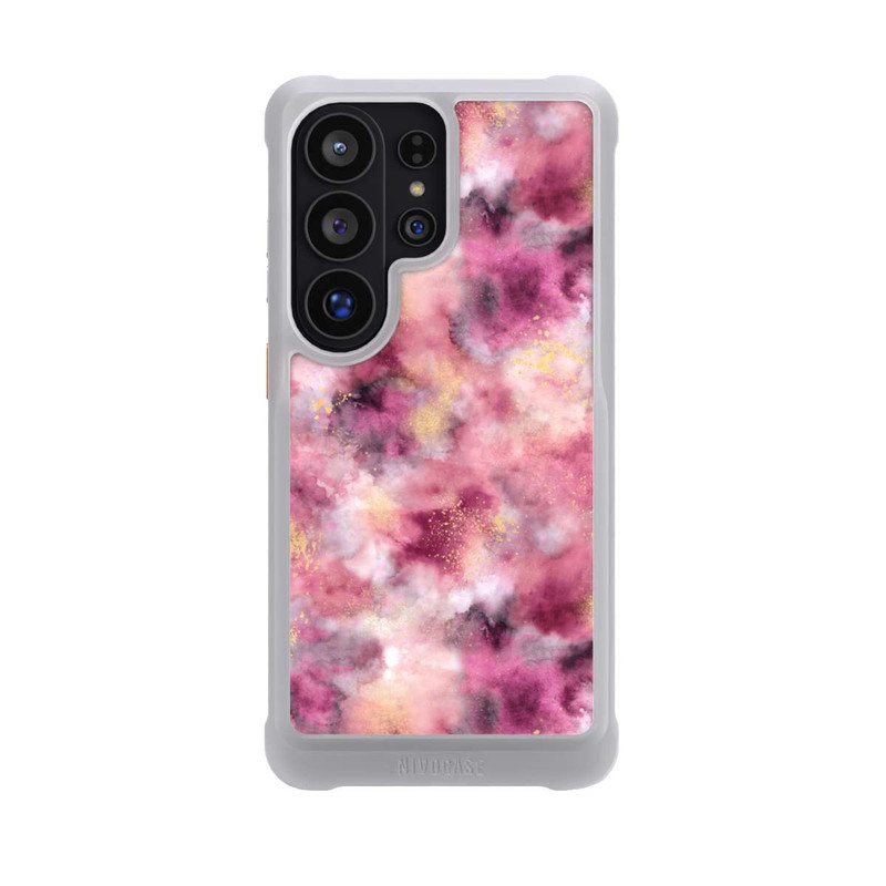 Galaxy S26 Ultra NIVOmax Rauchiges Marmoraquarell rosa