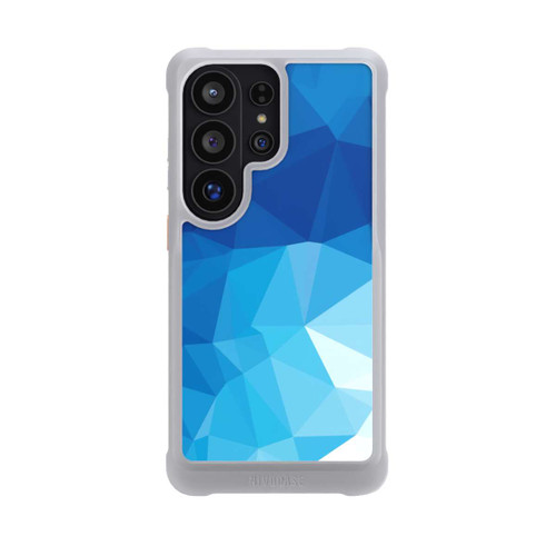 Samsung Galaxy S26 Ultra NIVOmax Mosaïque Polygonale Bleue