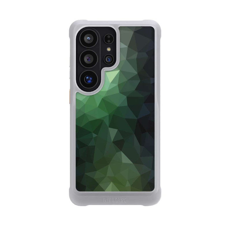 Galaxy S26 Ultra NIVOmax Polygonal Mosaic Green